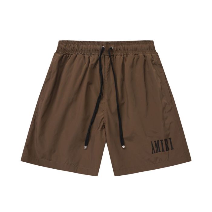 Minimal Streetwear Front Leg Classic Serif Letter Print Loose Drawstring Quick Dry Swim Trunk Beach Shorts 3 colors 29343002