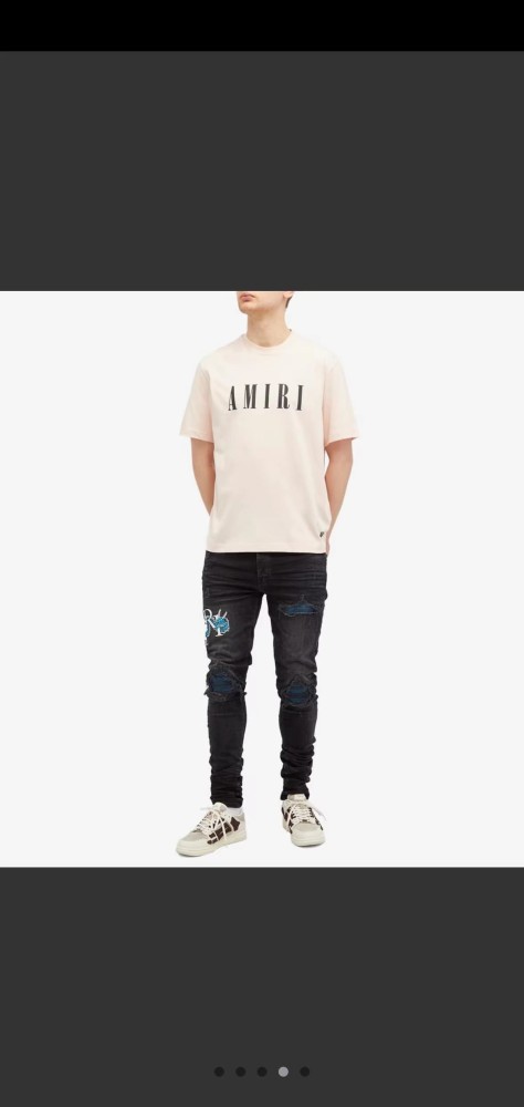 Minimal High Street Front Large Serif Letter Print Bottom Small Monogram Logo Oversized Crew Neck Tee 3 colors 29342505
