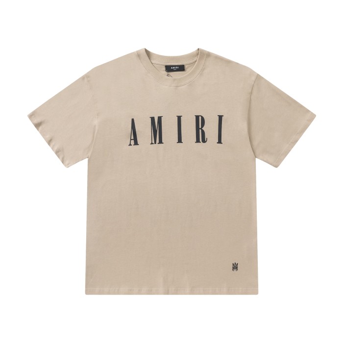 Minimal High Street Front Large Serif Letter Print Bottom Small Monogram Logo Oversized Crew Neck Tee 3 colors 29342505