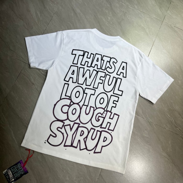 Retro Cartoon Streetwear Bright White Tone Hip Hop Rooster Character Syrup Bottle Splashing Liquid Vintage Graffiti Art Print T-Shirt 29344157