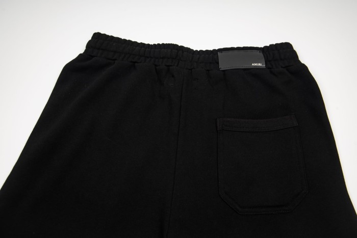 On Tone Serif Embroidery Logo Print Back Patch Pocket Leather Label Loose Drawstring Terry Cotton Casual Sweat Shorts 3 colors 29343871