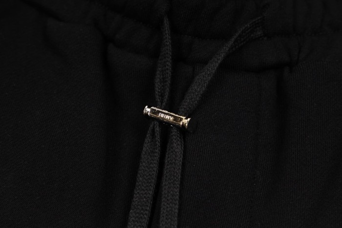 On Tone Serif Embroidery Logo Print Back Patch Pocket Leather Label Loose Drawstring Terry Cotton Casual Sweat Shorts 3 colors 29343871