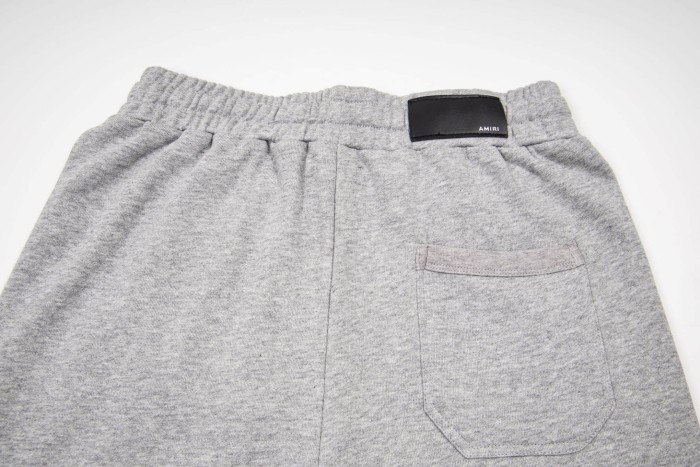 On Tone Serif Embroidery Logo Print Back Patch Pocket Leather Label Loose Drawstring Terry Cotton Casual Sweat Shorts 3 colors 29343871