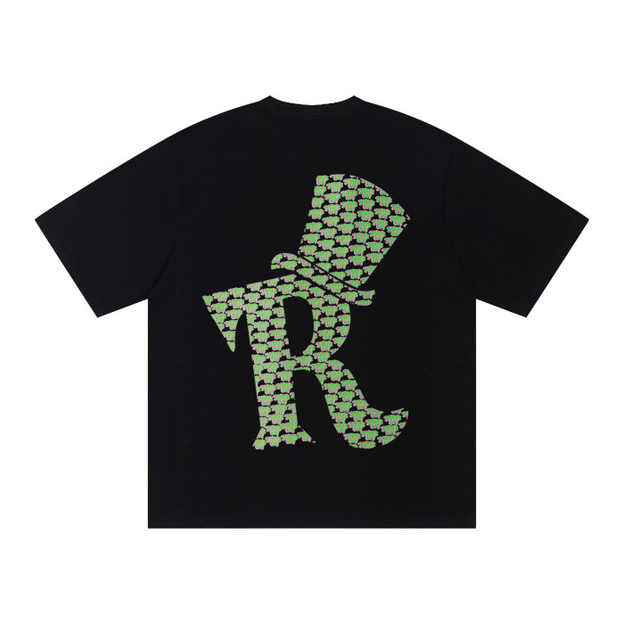 Cartoon Retro Streetwear Front Green Pink Outline Melting Bubble Joke’s Up Slogan Print Back Large Top Hat R Filled Repeat Logo Graphic Oversized T-Shirt 29343926