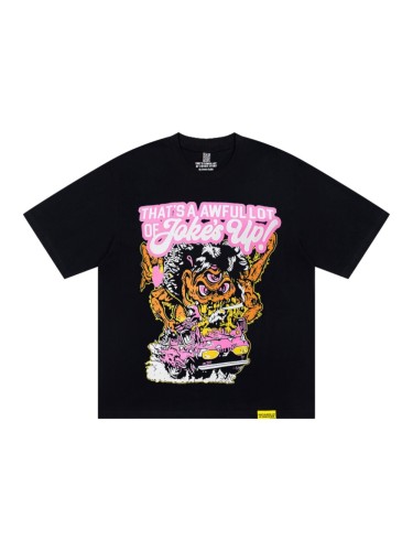 Retro Kustom Culture Streetwear Front Cartoon Mutant Monster Rat Rod Vehicle Bubble Letter Print Oversized T-Shirt 29343980