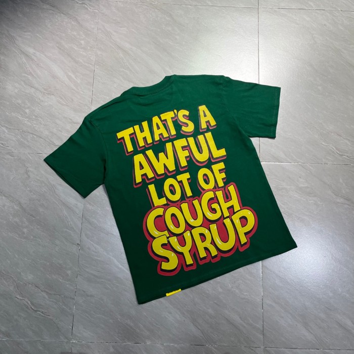 Retro Old School Streetwear Front Chill Frog Mascot Chain Necklace Syrup Drip Cartoon Illustration Print T-Shirt 3 colors 29344031