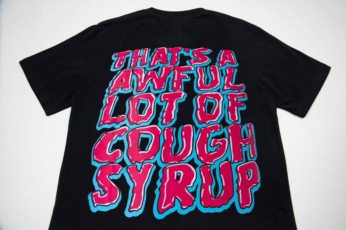 Horror Hip Hop Streetwear Front Chucky Doll Knife Syrup Cup Drip Graffiti Letter Cartoon Print Oversized T-Shirt 29344001