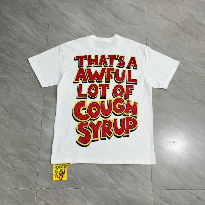 West Coast Casual Fashion Front Laid Back Cartoon Rabbit Hip Hop Jewelry Syrup Pouring Graffiti Bubble Letter Print 2 colors T-Shirt 29344059