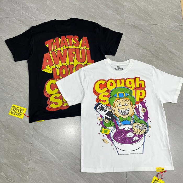 Retro Holiday Streetwear Front Green Leprechaun Diamond Grill Teeth Syrup Bottle Cup Drip Cartoon Art Print Oversized T-Shirt 2 colors 29344022
