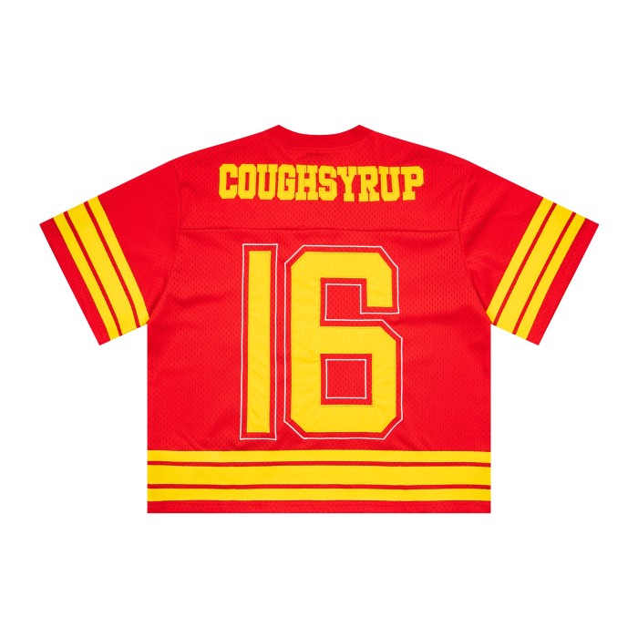 Vintage Football Hip Hop Streetwear Large Number 16 Border Print Mesh Jersey Cropped T-Shirt 4 colors 29344085