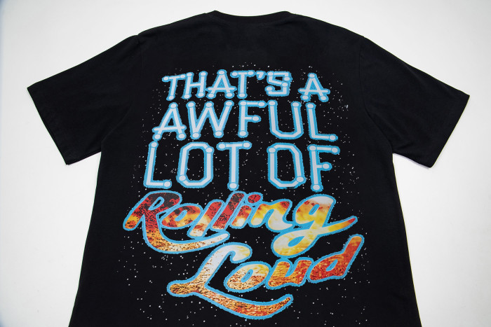 Hip Hop Streetwear Front Neon Light Bulb Outline Text Ufo Spaceship Abduct Burning City Vintage Cosmic Sky Print Oversized T-Shirt 29344003