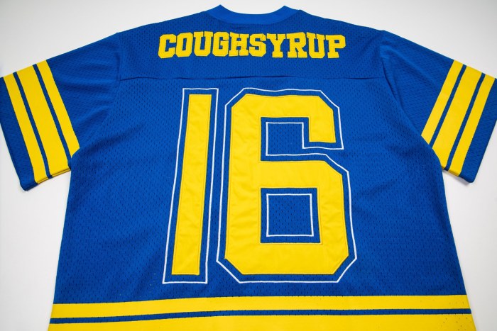 Vintage Football Hip Hop Streetwear Large Number 16 Border Print Mesh Jersey Cropped T-Shirt 4 colors 29344085