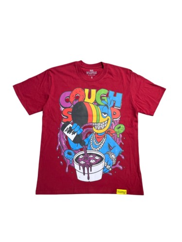 West Coast Casual Fashion Vivid Color Toucan Character Hip Hop Jewelry Syrup Pouring Bubble Font Print T-Shirt 29344093