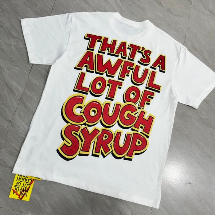 West Coast Casual Fashion Front Laid Back Cartoon Rabbit Hip Hop Jewelry Syrup Pouring Graffiti Bubble Letter Print 2 colors T-Shirt 29344059