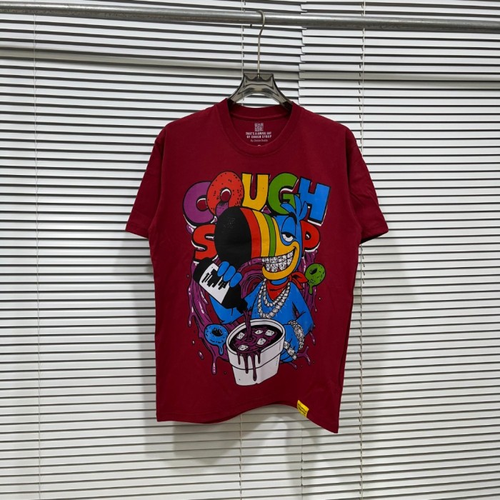 West Coast Casual Fashion Vivid Color Toucan Character Hip Hop Jewelry Syrup Pouring Bubble Font Print T-Shirt 29344093