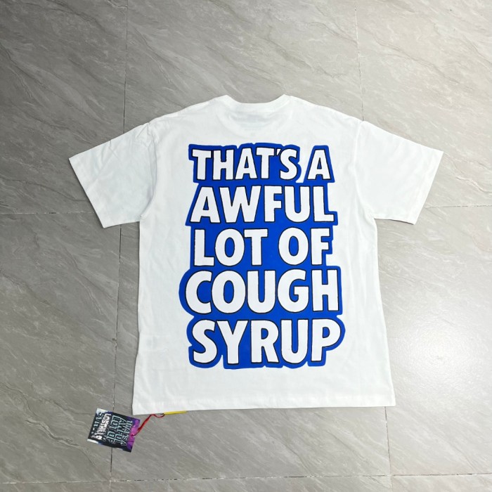 West Coast Casual Fashion Front Chill Cartoon Tiger Hip Hop Accessories Syrup Pouring Graffiti Bubble Letter Print T-Shirt 2 colors 29344065