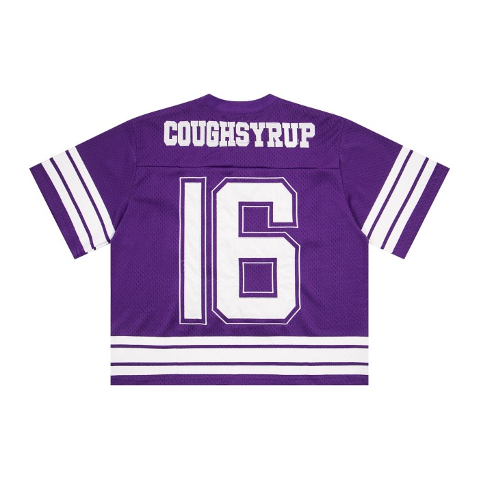 Vintage Football Hip Hop Streetwear Large Number 16 Border Print Mesh Jersey Cropped T-Shirt 4 colors 29344085