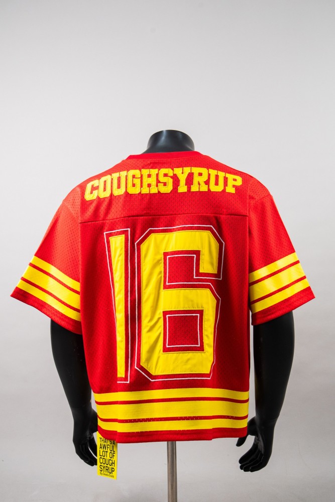 Vintage Football Hip Hop Streetwear Large Number 16 Border Print Mesh Jersey Cropped T-Shirt 4 colors 29344085