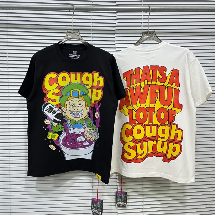 Retro Holiday Streetwear Front Green Leprechaun Diamond Grill Teeth Syrup Bottle Cup Drip Cartoon Art Print Oversized T-Shirt 2 colors 29344022