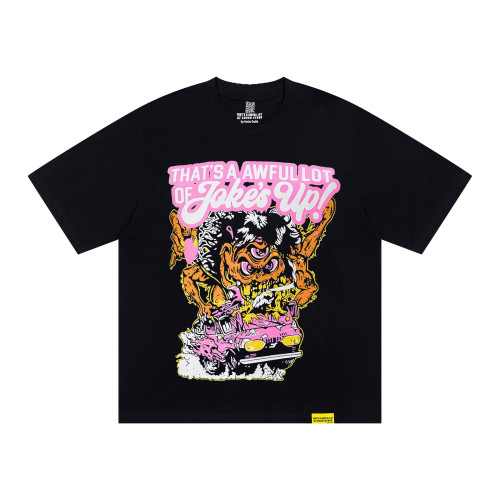 Retro Kustom Culture Streetwear Front Cartoon Mutant Monster Rat Rod Vehicle Bubble Letter Print Oversized T-Shirt 29343980