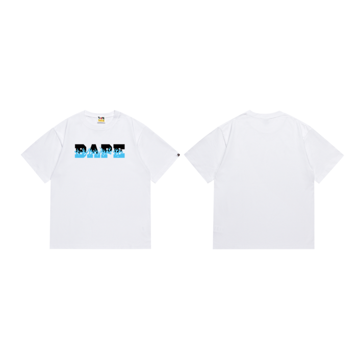 Burning Flame Logo Letter Print Tee 4 colors 29345624