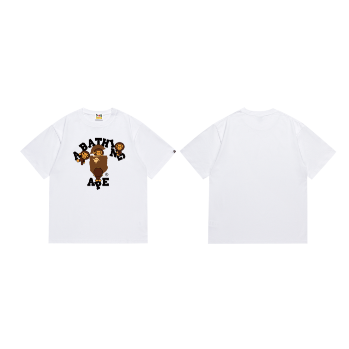 Climbing Letter Milo Flip Cover Ape Head Print Tee 4 colors 29345623