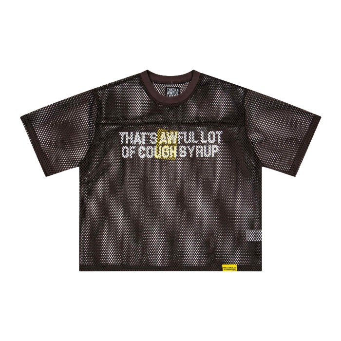 Retro Sport Streetwear Available Front Simple Block Typography Back Large Stacked Letter Print Cropped Mesh Jersey T-Shirt 4 colors 29345315