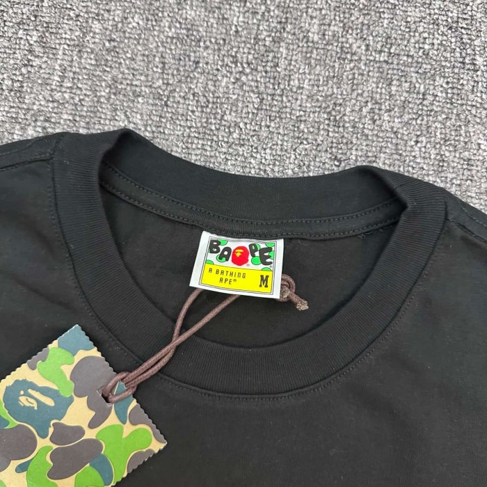 1:1 quality version Shield Emblem Wave Ape Head Mountain Print Tee 2 colors 29345554