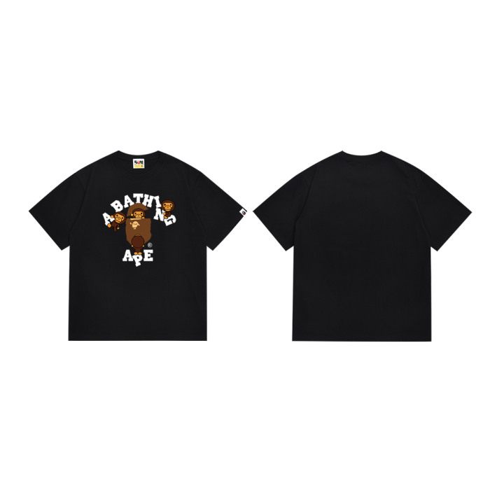 Climbing Letter Milo Flip Cover Ape Head Print Tee 4 colors 29345623