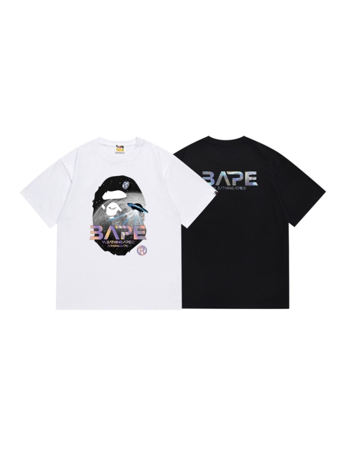 Mid Autumn Moon Ape Head Laser UFO Print Tee 2 colors 29345631