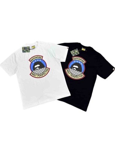 1:1 quality version Shield Emblem Wave Ape Head Mountain Print Tee 2 colors 29345554