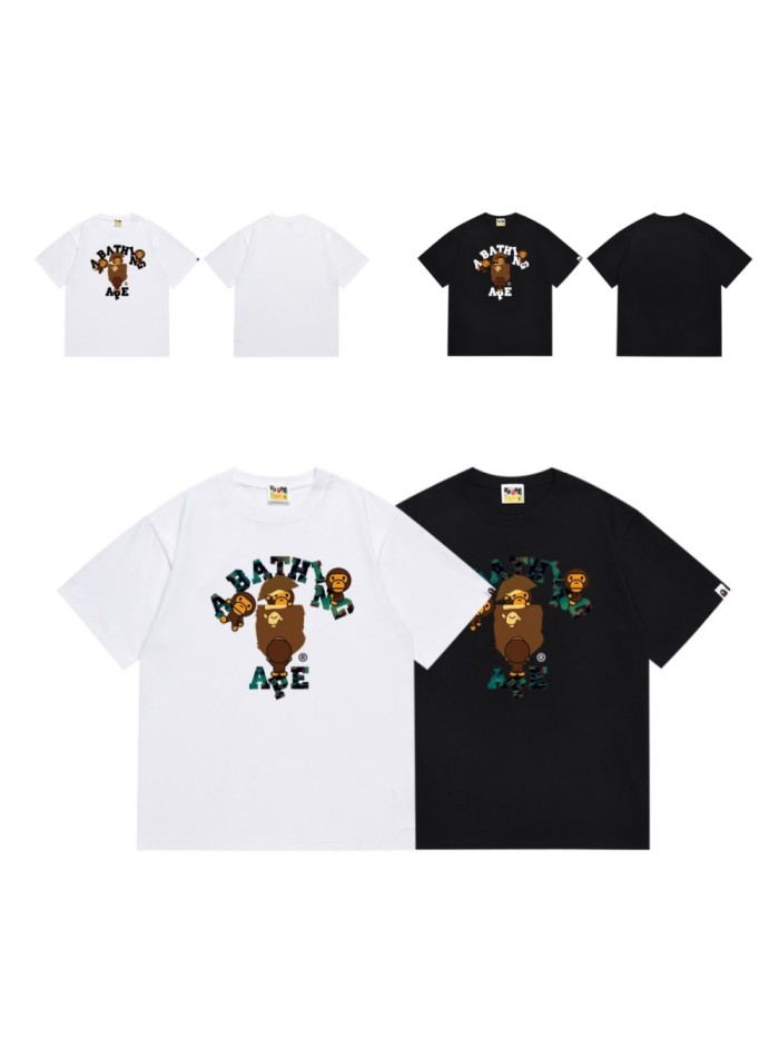 Climbing Letter Milo Flip Cover Ape Head Print Tee 4 colors 29345623