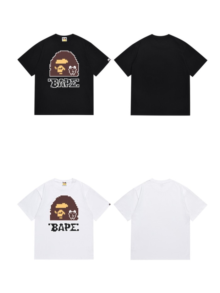 TAMAGOTCHI Co-branded Pixel Half Ape Head Print Tee 2 colors 29345610