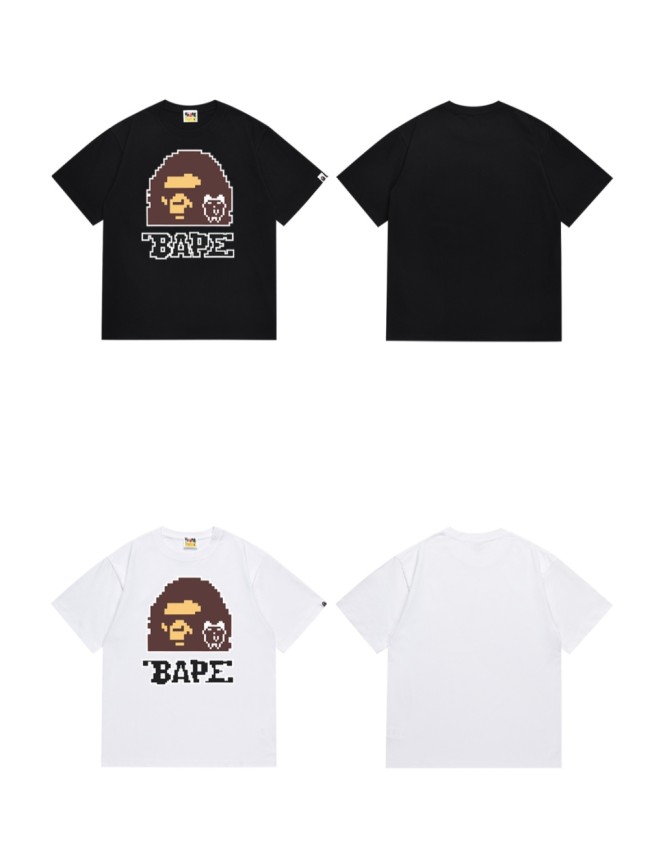 TAMAGOTCHI Co-branded Pixel Half Ape Head Print Tee 2 colors 29345610