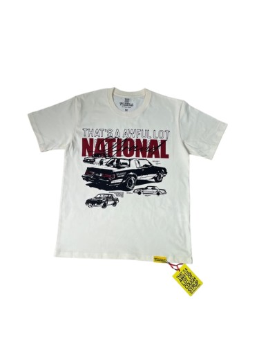 Retro Automotive Streetwear Front Old School Muscle Car Line Drawing Stacked Typography Print T-Shirt 29345278