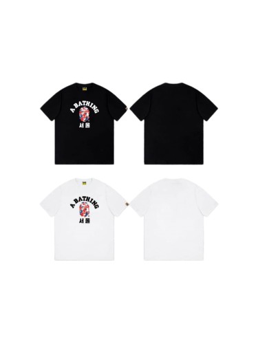 1:1 quality version Seoul Limited Camo Ape Head Korean Letter Print Tee 2 colors 29345556