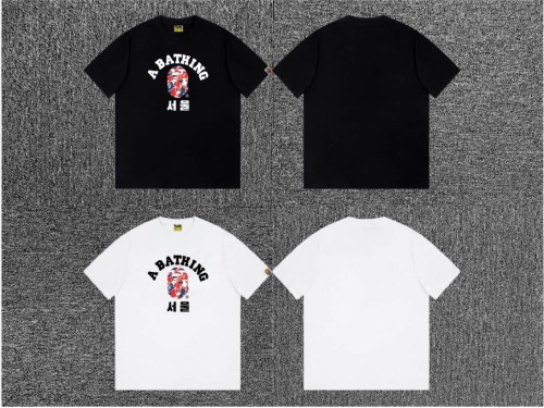 1:1 quality version Seoul Limited Camo Ape Head Korean Letter Print Tee 2 colors 29345556