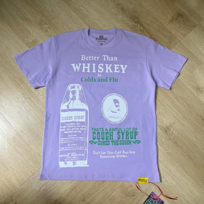 Y2K Retro Street Front Vintage Medicine Label Text Back Mother Child Cartoon Art Print T-Shirt 29345287