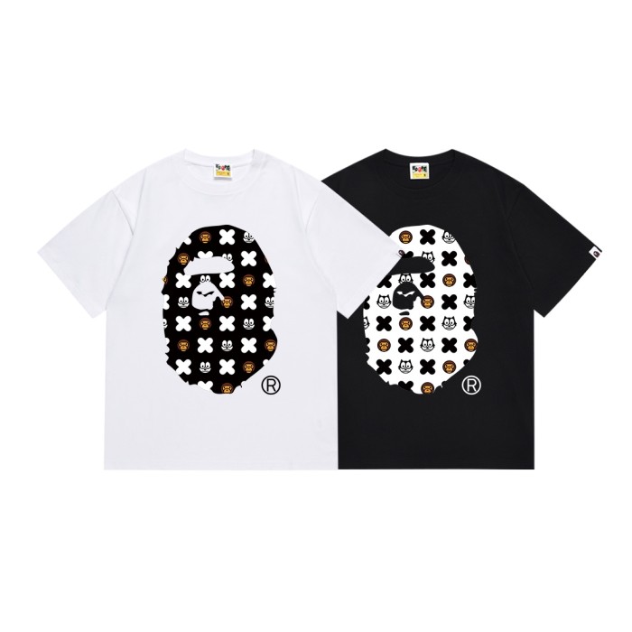 All Over Cross Symbol Wolf And Milo Print Tee 2 colors 29345619