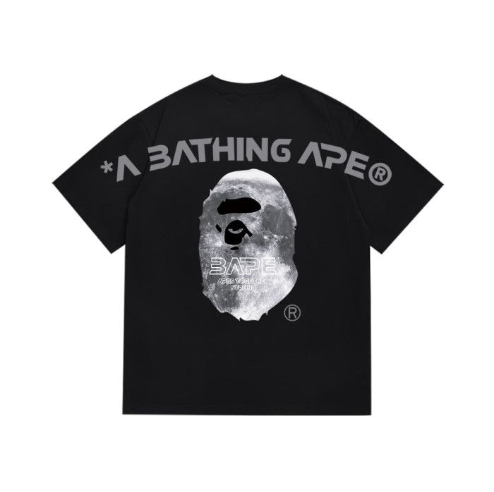 Ape Head Moon Letter Print Tee 2 colors 29345630
