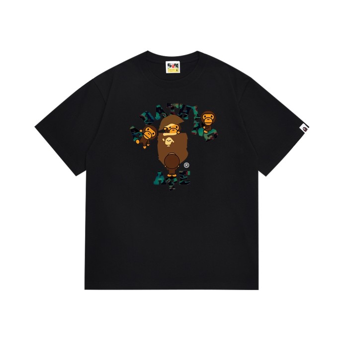 Climbing Letter Milo Flip Cover Ape Head Print Tee 4 colors 29345623