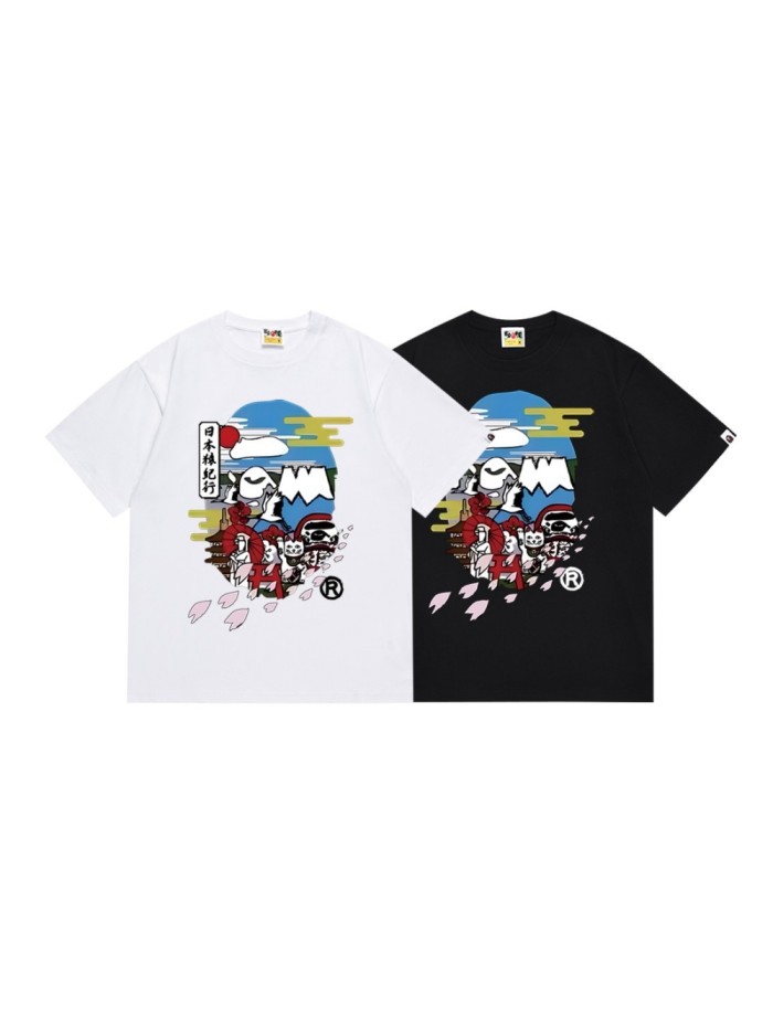 Japan Ape Journey Ape Man Lucky Cat Print Tee 2 colors 29345625