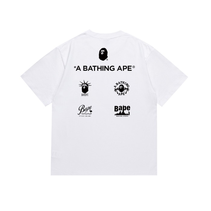Four Grid Multicolor Spliced Camo Ape Head Print Tee 2 colors 29345626