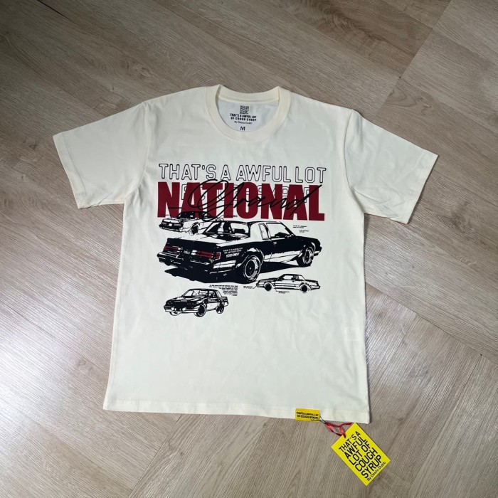 Retro Automotive Streetwear Front Old School Muscle Car Line Drawing Stacked Typography Print T-Shirt 29345278