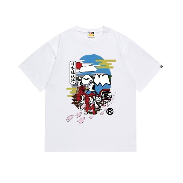 Japan Ape Journey Ape Man Lucky Cat Print Tee 2 colors 29345625