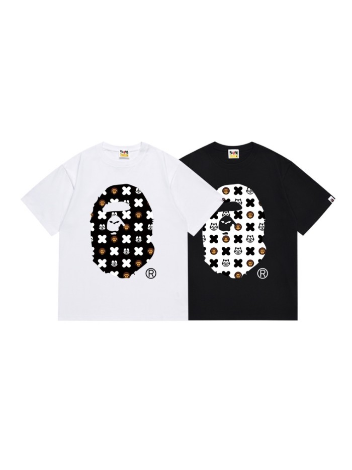 All Over Cross Symbol Wolf And Milo Print Tee 2 colors 29345619