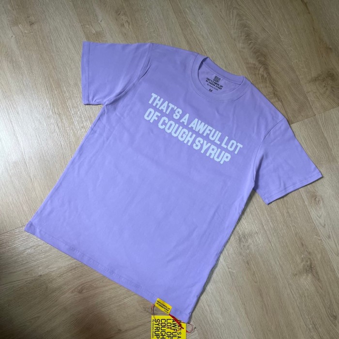 Basic Streetwear Front Simple Line Font Back Huge Bold Stacked Letter Dual Side Print T-Shirt 29345290