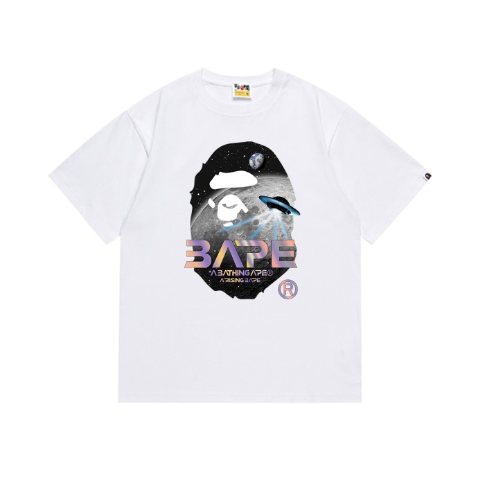 Mid Autumn Moon Ape Head Laser UFO Print Tee 2 colors 29345631