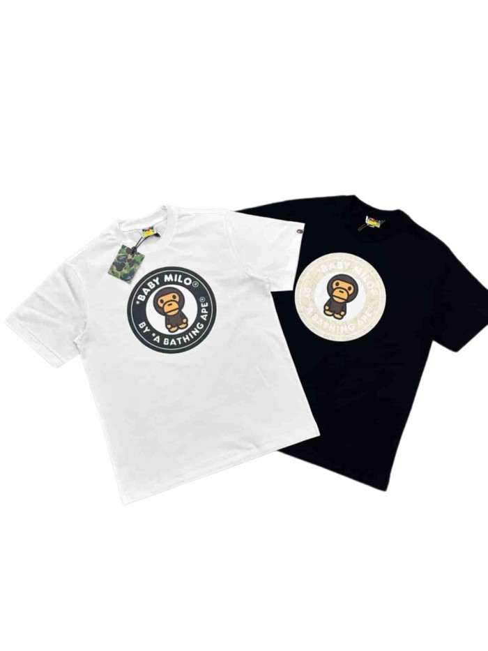 1:1 quality version Round Emblem Milo Print Tee 2 colors 29345560