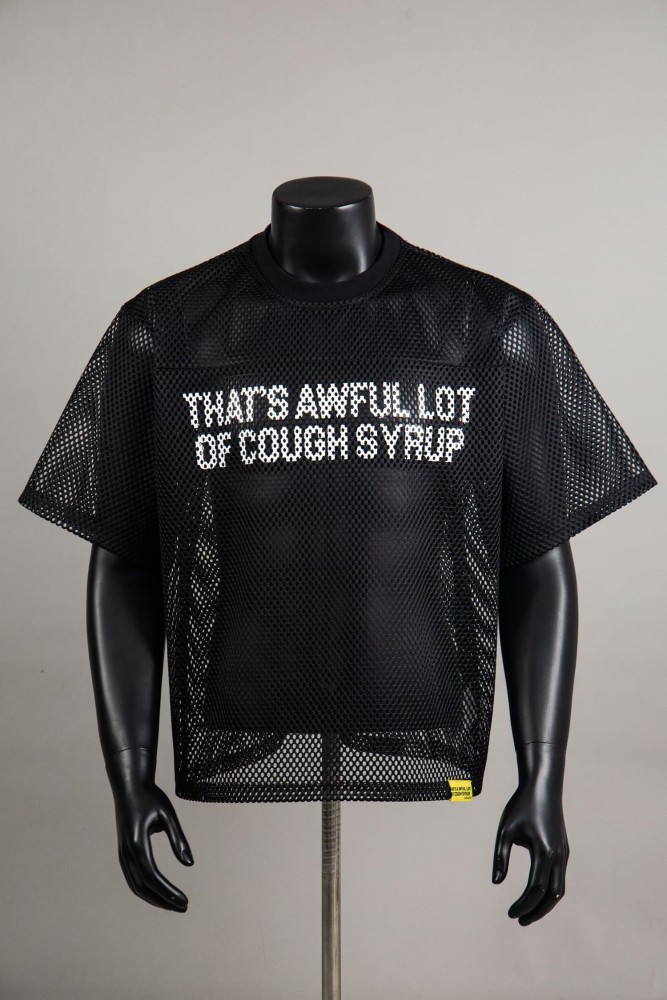 Retro Sport Streetwear Available Front Simple Block Typography Back Large Stacked Letter Print Cropped Mesh Jersey T-Shirt 4 colors 29345315